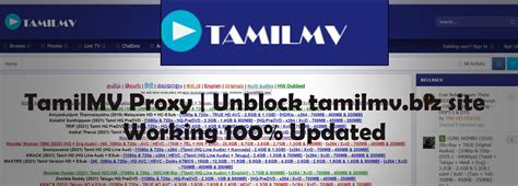 tamilmv proxy site|Best TamilMV Proxy